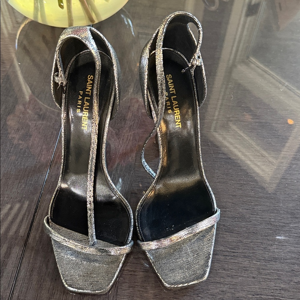 Saint Laurent Silver Heels